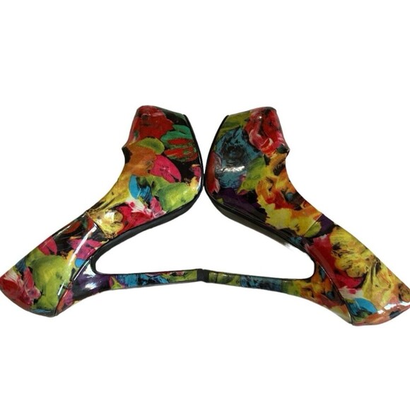 Steve Madden Dejavu Floral Multi Platform Stiletto Pumps Ultra Heels Women's 7M - Picture 7 of 13